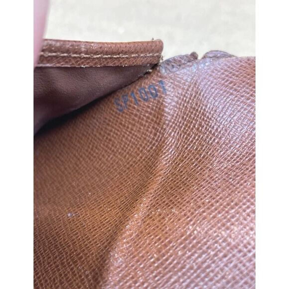 LOUIS VUITTON Monogram Canvas Leather Etui Papiers Trifold Wallet . SP1001 - Picture 7 of 10
